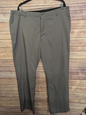 Nike Dri-FIT Gray Golf Pants Men’s 40x30 Flat Front Stretch Performance Trousers